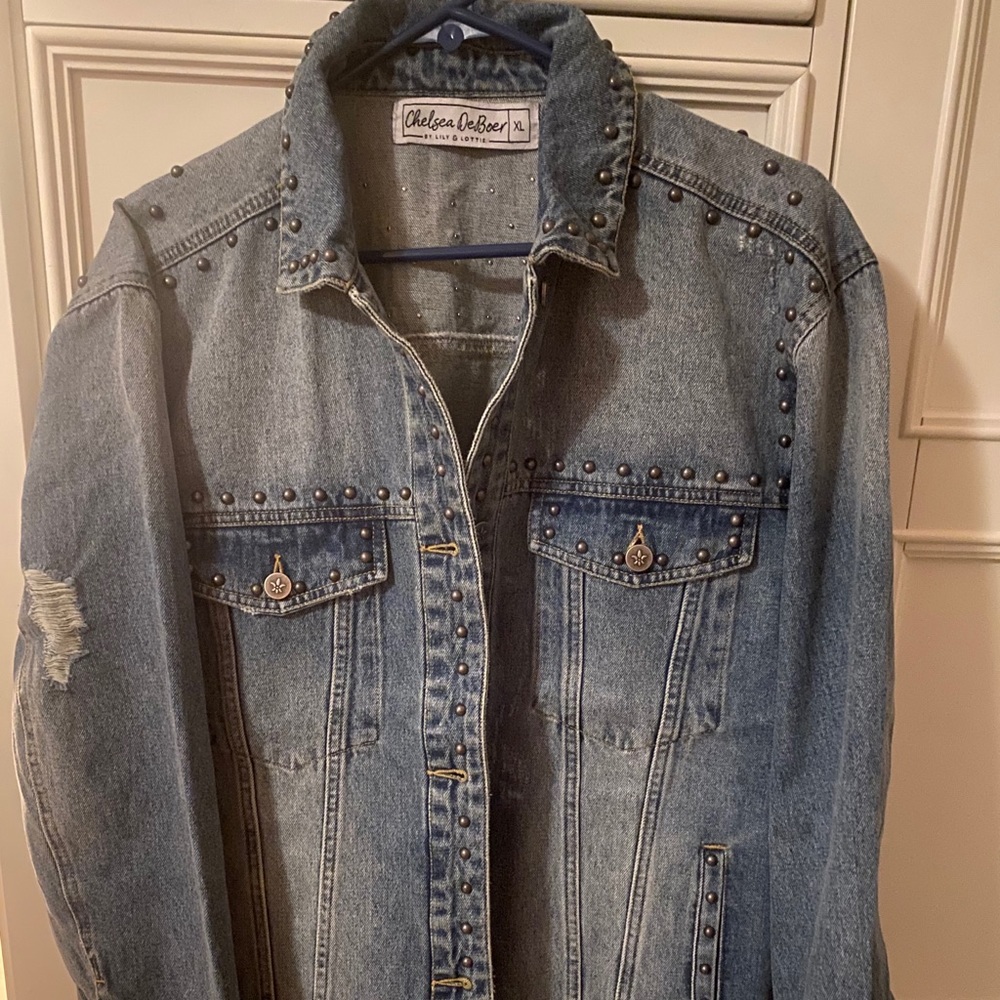 Chelsea DeBoer Studded Jean Jacket
